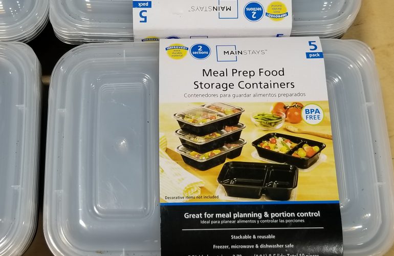 Mainstays 30 Piece 2 Compartment Meal Prep Food Storage Containers